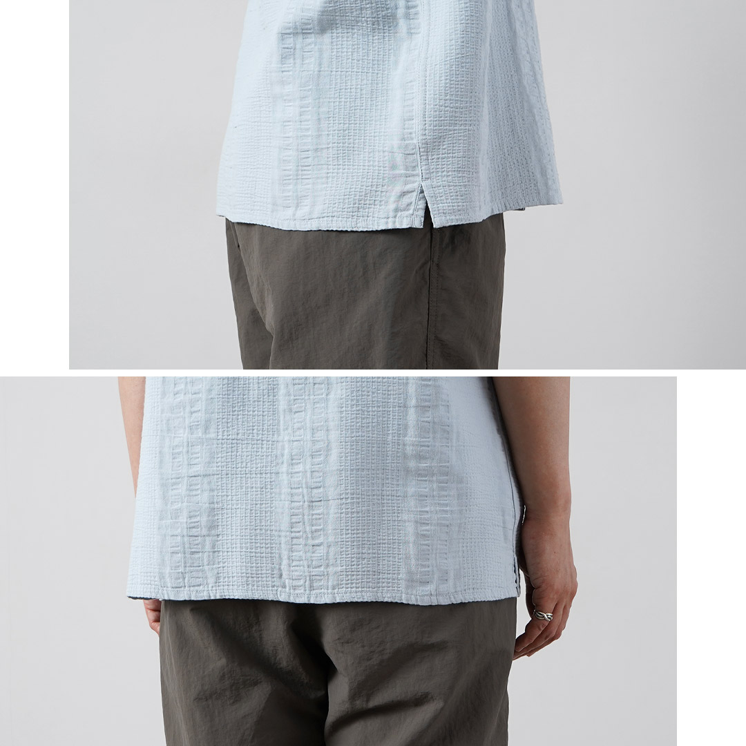WAX LONDON（ワックスロンドン） ディドコット ショートスリーブシャツ ダブルウェーブ グリッド / メンズ 半袖 | WAX LONDON | 10