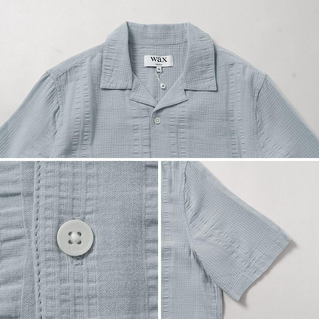 WAX LONDON（ワックスロンドン） ディドコット ショートスリーブシャツ ダブルウェーブ グリッド / メンズ 半袖 | WAX LONDON | 13