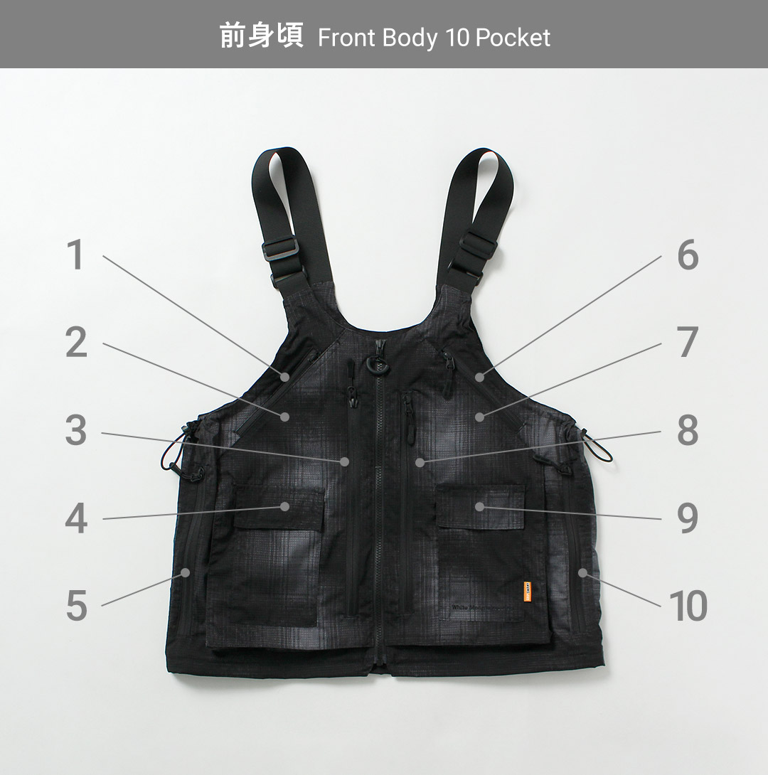 WHITE MOUNTAINEERING（ホワイトマウンテニアリング） グリップスワニーコラボ オンブレーチェック 2way ギアパックベスト4.0 | WHITE MOUNTAINEERING | 13