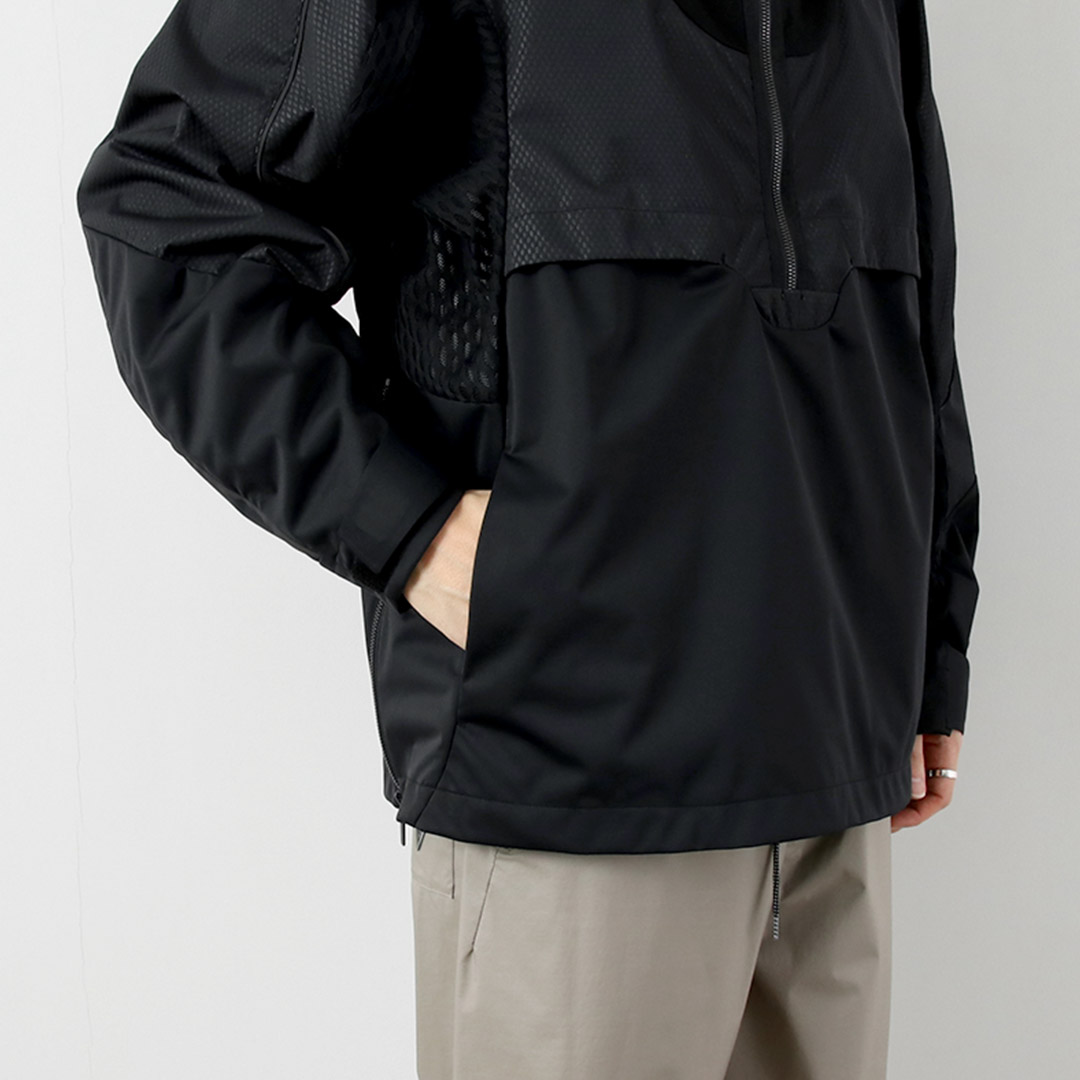 WHITE MOUNTAINEERING（ホワイトマウンテニアリング） ウインドストッパー プルオーバー アウター / メンズ 防風 透湿 耐水 GORE-TEX WINDSTOPPER | White Mountaineering BLK | 11