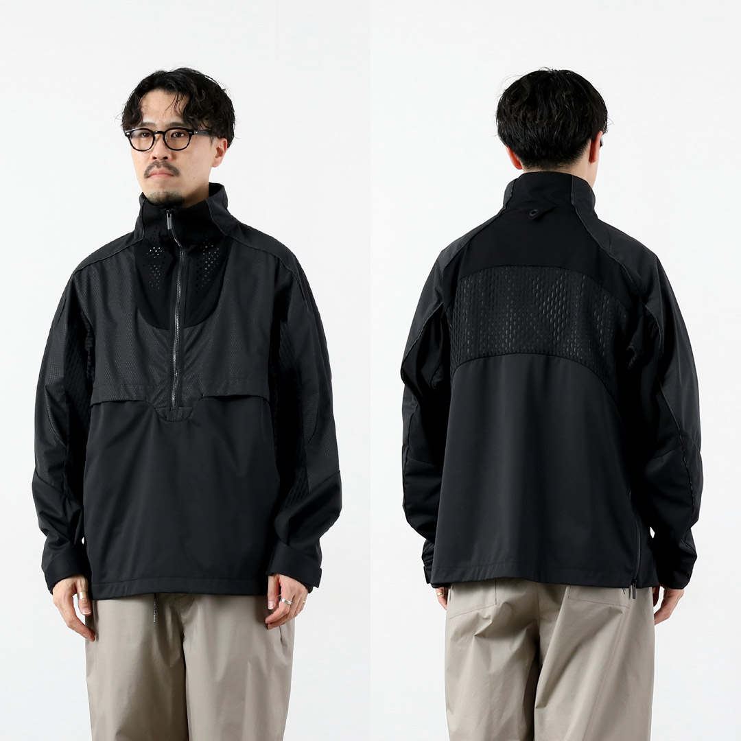 WHITE MOUNTAINEERING（ホワイトマウンテニアリング） ウインドストッパー プルオーバー アウター / メンズ 防風 透湿 耐水 GORE-TEX WINDSTOPPER | White Mountaineering BLK | 13