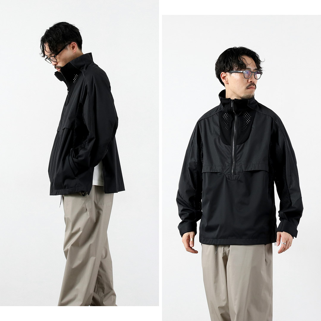 WHITE MOUNTAINEERING（ホワイトマウンテニアリング） ウインドストッパー プルオーバー アウター / メンズ 防風 透湿 耐水 GORE-TEX WINDSTOPPER | White Mountaineering BLK | 04