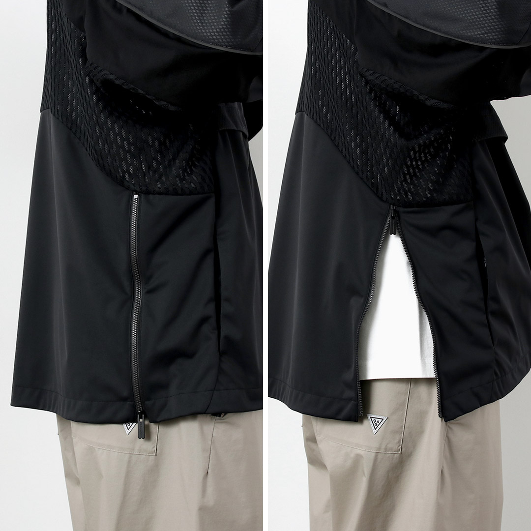 WHITE MOUNTAINEERING（ホワイトマウンテニアリング） ウインドストッパー プルオーバー アウター / メンズ 防風 透湿 耐水 GORE-TEX WINDSTOPPER | White Mountaineering BLK | 10