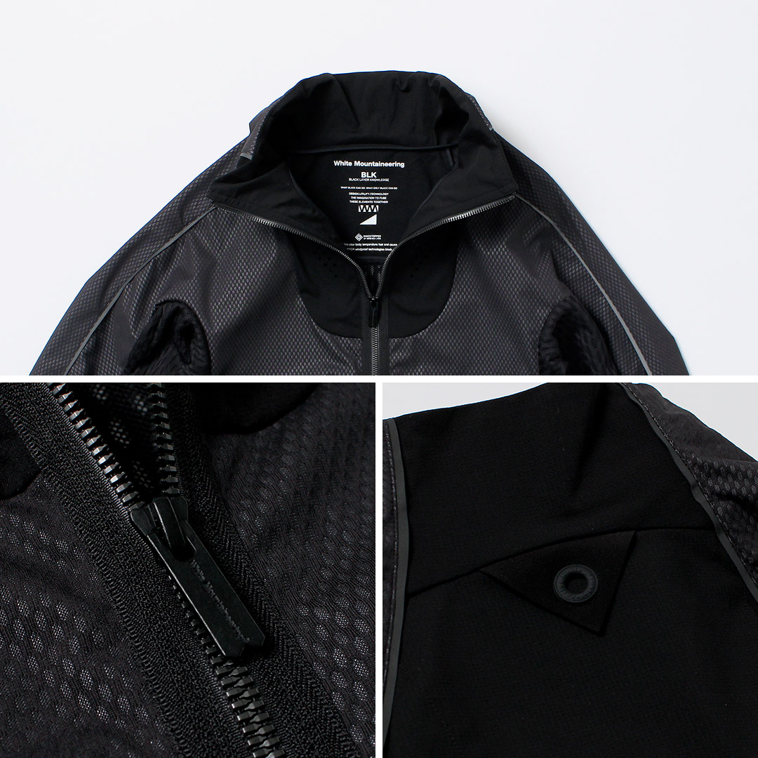 WHITE MOUNTAINEERING（ホワイトマウンテニアリング） ウインドストッパー プルオーバー アウター / メンズ 防風 透湿 耐水 GORE-TEX WINDSTOPPER | White Mountaineering BLK | 14