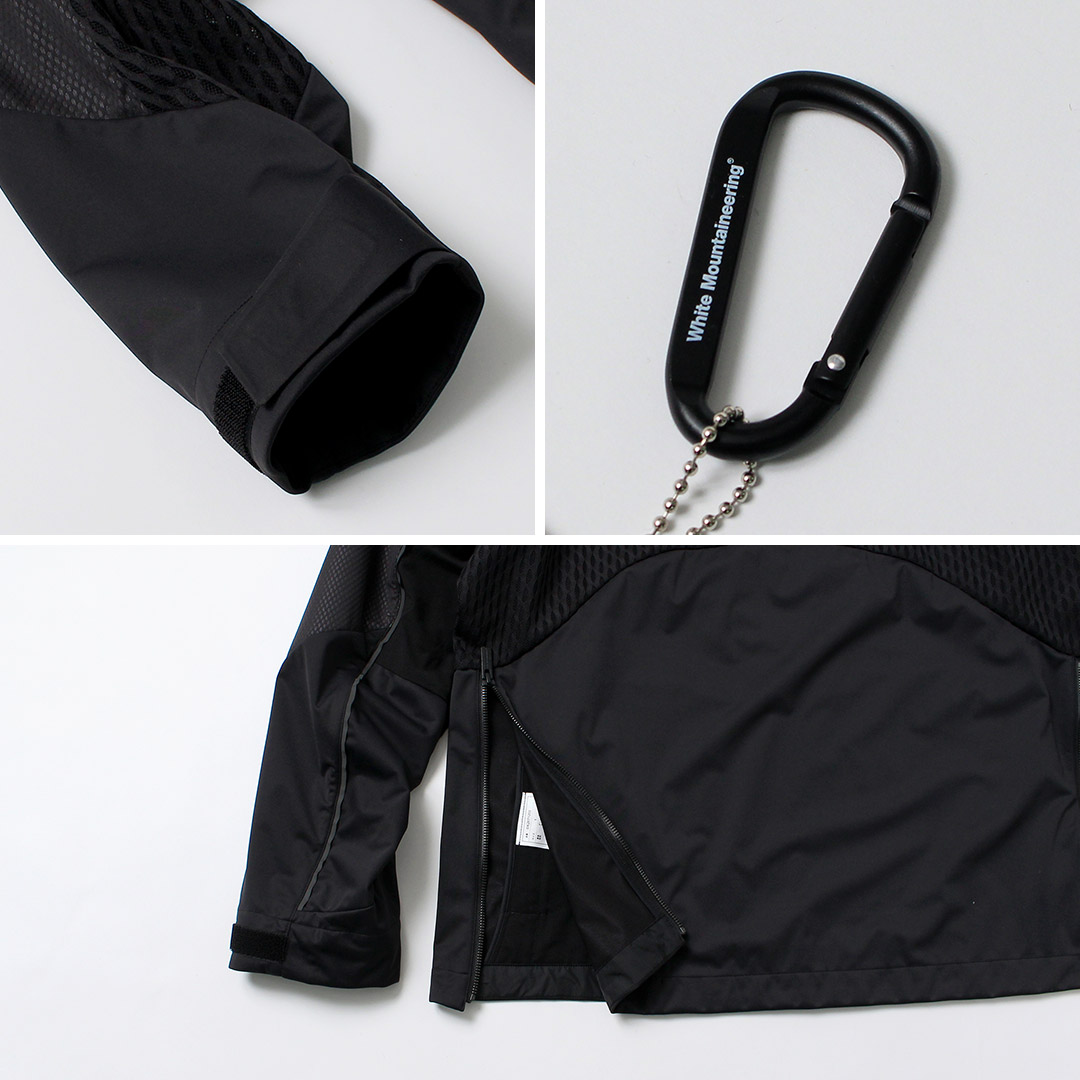 WHITE MOUNTAINEERING（ホワイトマウンテニアリング） ウインドストッパー プルオーバー アウター / メンズ 防風 透湿 耐水 GORE-TEX WINDSTOPPER | White Mountaineering BLK | 15