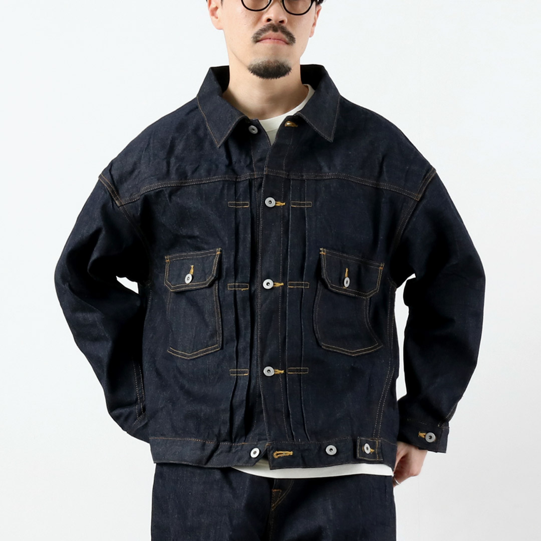 SKEWED（スキュー） エルドラド ジャケット 日本製 / メンズ ジーンズ デニムジャケット インディゴ ストーンウォッシュ Gジャン |  | 01