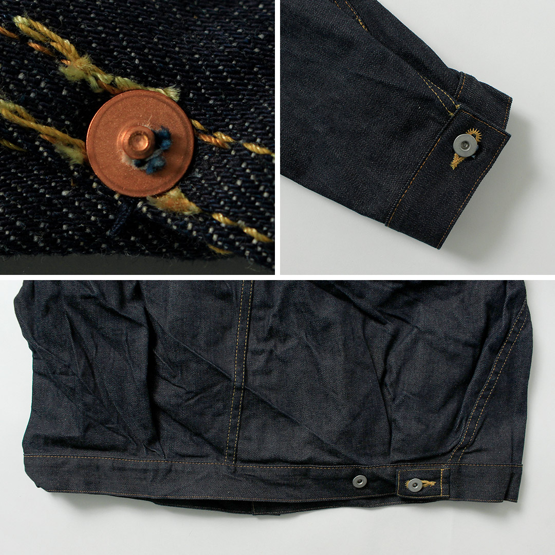 SKEWED（スキュー） エルドラド ジャケット 日本製 / メンズ ジーンズ デニムジャケット インディゴ ストーンウォッシュ Gジャン |  | 13