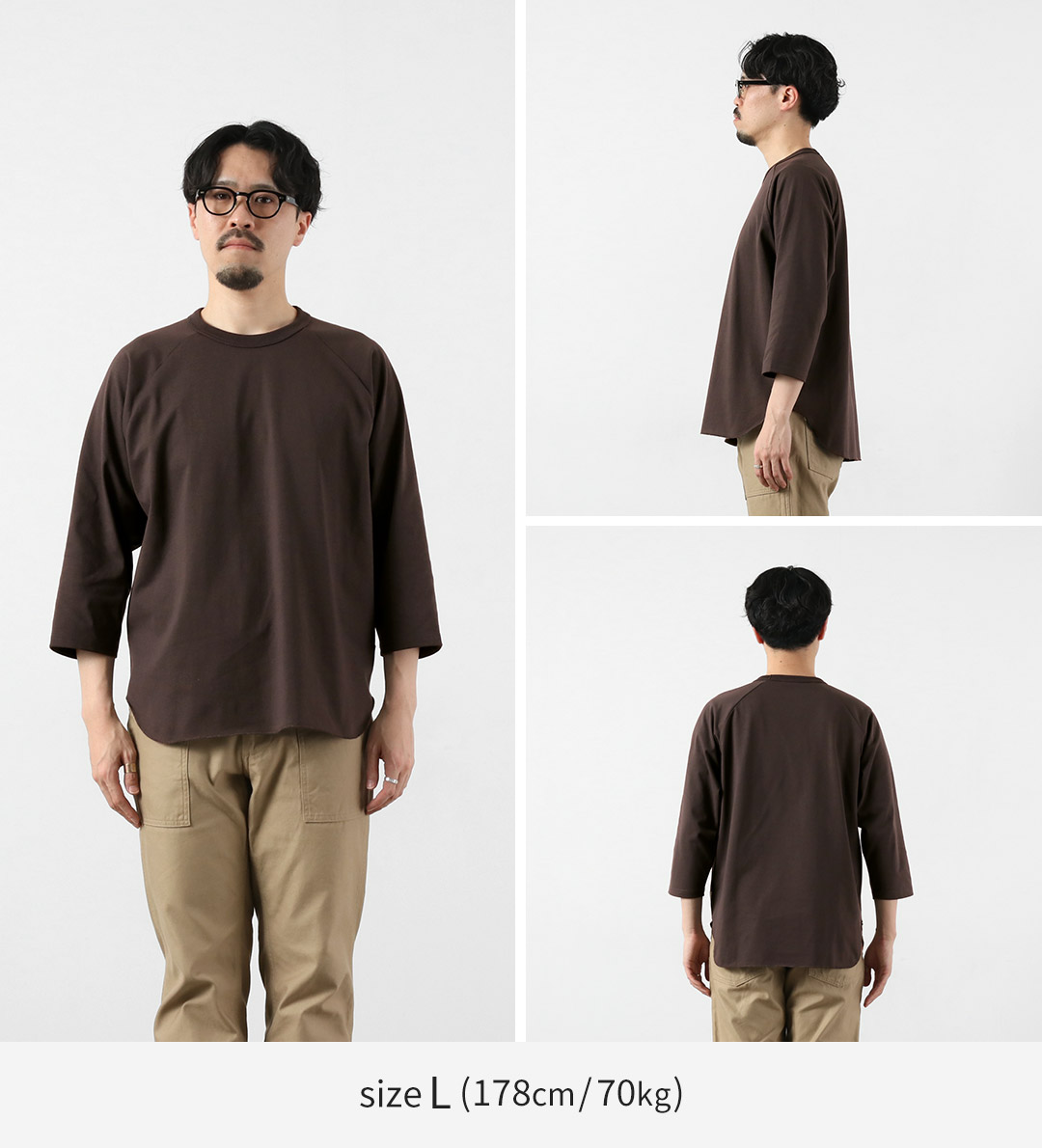 HEALTHKNIT（ヘルスニット）×RAG 別注 7分袖 ラグランスリーブ クルーネックTシャツ オープンエンド ドライジャージ 抗菌・防臭加工 |  | 17