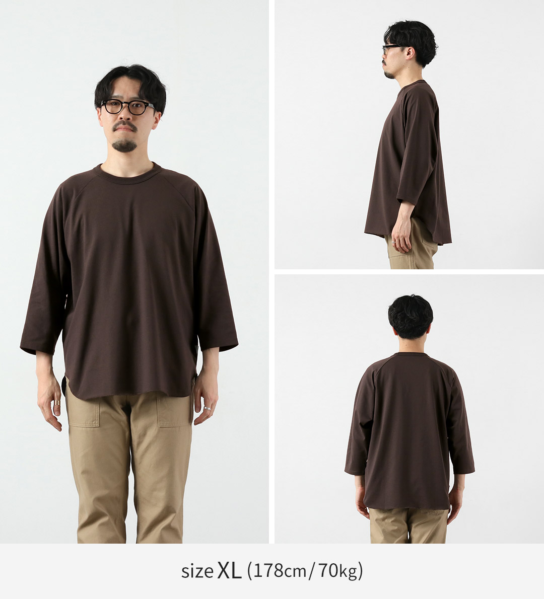 HEALTHKNIT（ヘルスニット）×RAG 別注 7分袖 ラグランスリーブ クルーネックTシャツ オープンエンド ドライジャージ 抗菌・防臭加工 |  | 18