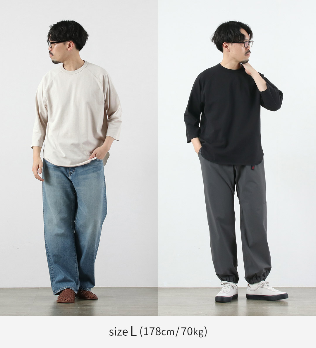 HEALTHKNIT（ヘルスニット）×RAG 別注 7分袖 ラグランスリーブ クルーネックTシャツ オープンエンド ドライジャージ 抗菌・防臭加工 |  | 07