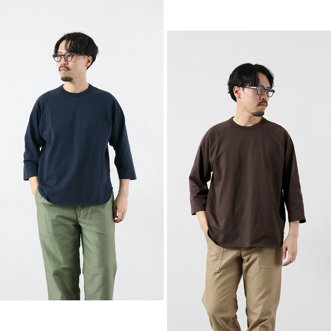 HEALTHKNIT（ヘルスニット）×RAG 別注 7分袖 ラグランスリーブ クルーネックTシャツ オープンエンド ドライジャージ 抗菌・防臭加工 |  | 08