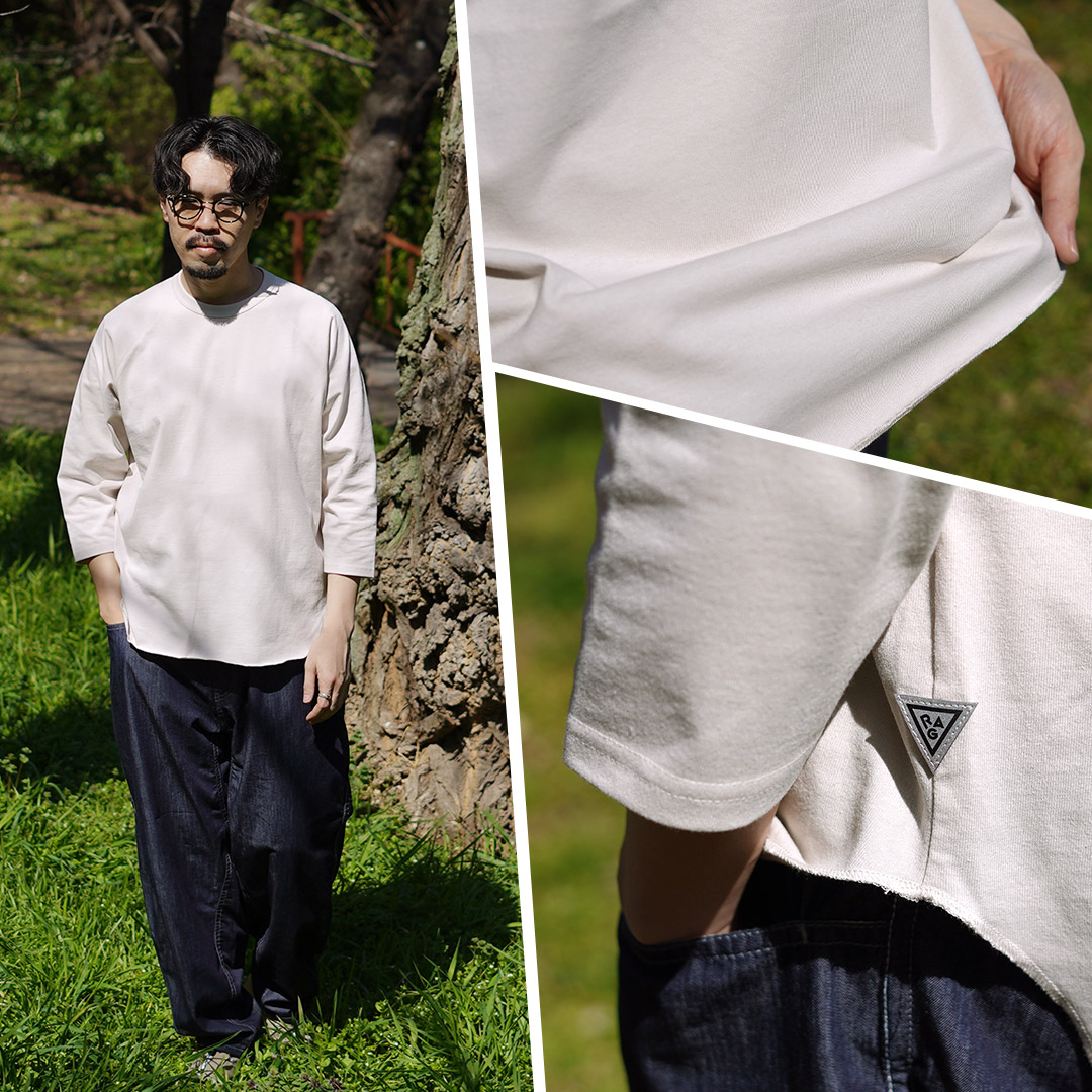 HEALTHKNIT（ヘルスニット）×RAG 別注 7分袖 ラグランスリーブ クルーネックTシャツ オープンエンド ドライジャージ 抗菌・防臭加工 |  | 09