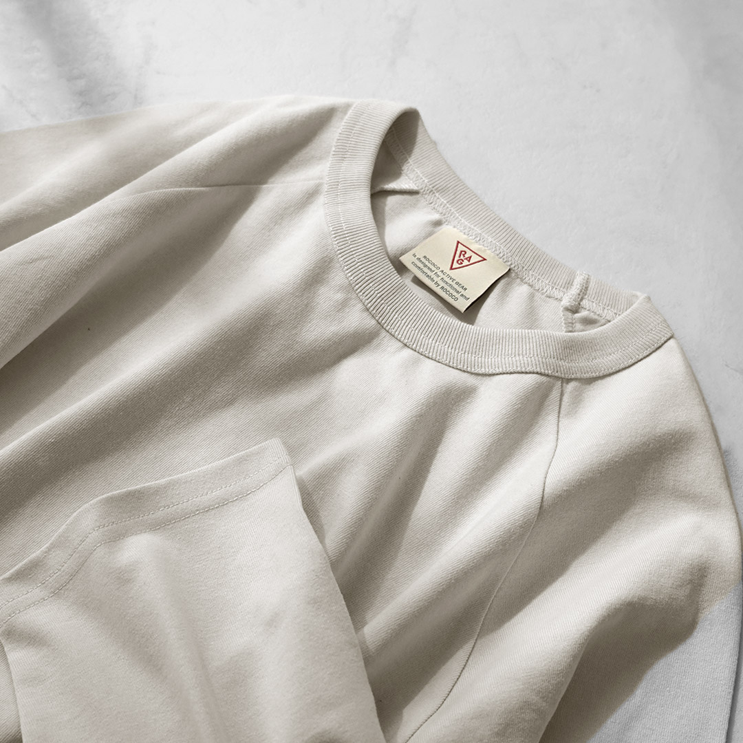 HEALTHKNIT（ヘルスニット）×RAG 別注 7分袖 ラグランスリーブ クルーネックTシャツ オープンエンド ドライジャージ 抗菌・防臭加工 |  | 11