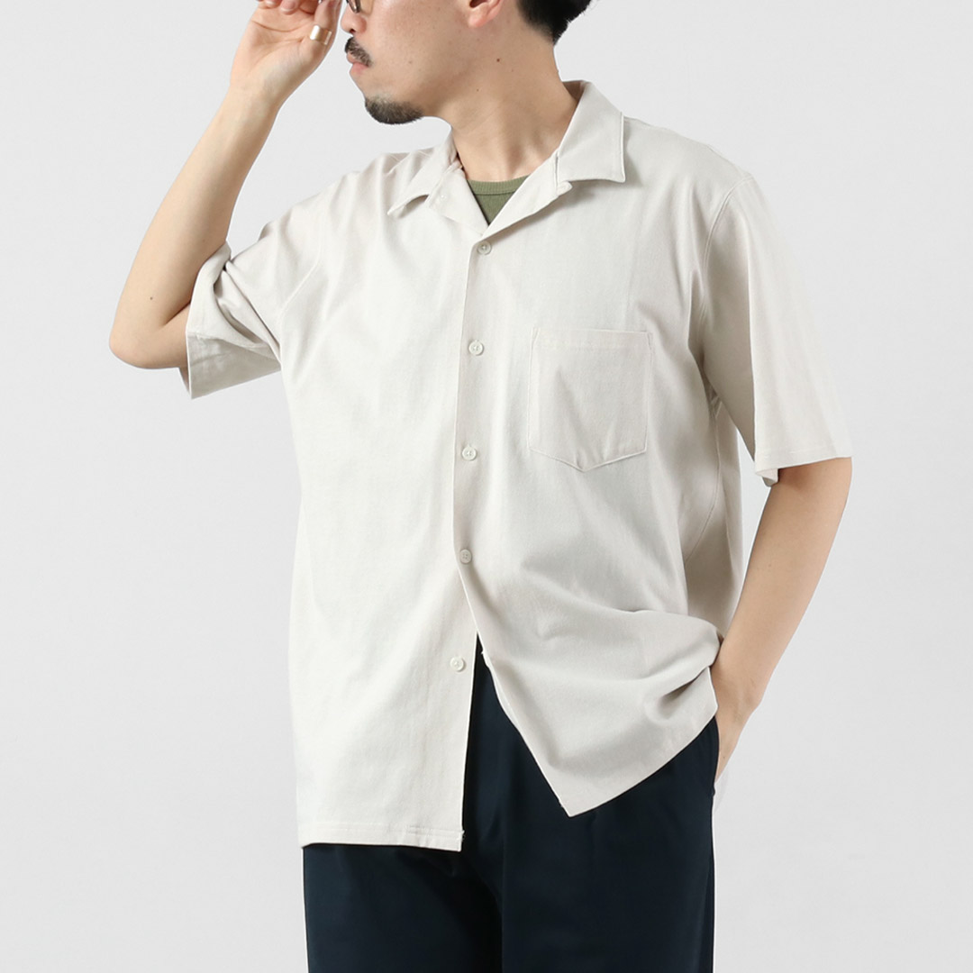 HEALTHKNIT（ヘルスニット）×RAG 別注 半袖 オープンカラーシャツ オープンエンド ドライジャージ 抗菌・防臭加工 / メンズ |  | 01