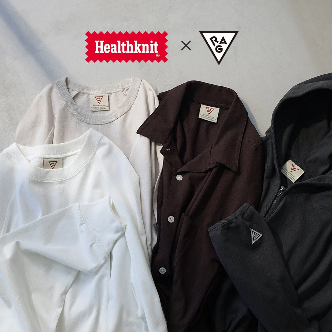 HEALTHKNIT（ヘルスニット）×RAG 別注 半袖 オープンカラーシャツ オープンエンド ドライジャージ 抗菌・防臭加工 / メンズ |  | 19