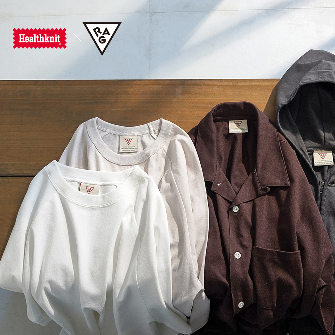HEALTHKNIT（ヘルスニット） ×RAG 別注 ヘルスニット×ラグ 長袖クルーネック スウェッティー オープンエンド ドライジャージ |  | 19