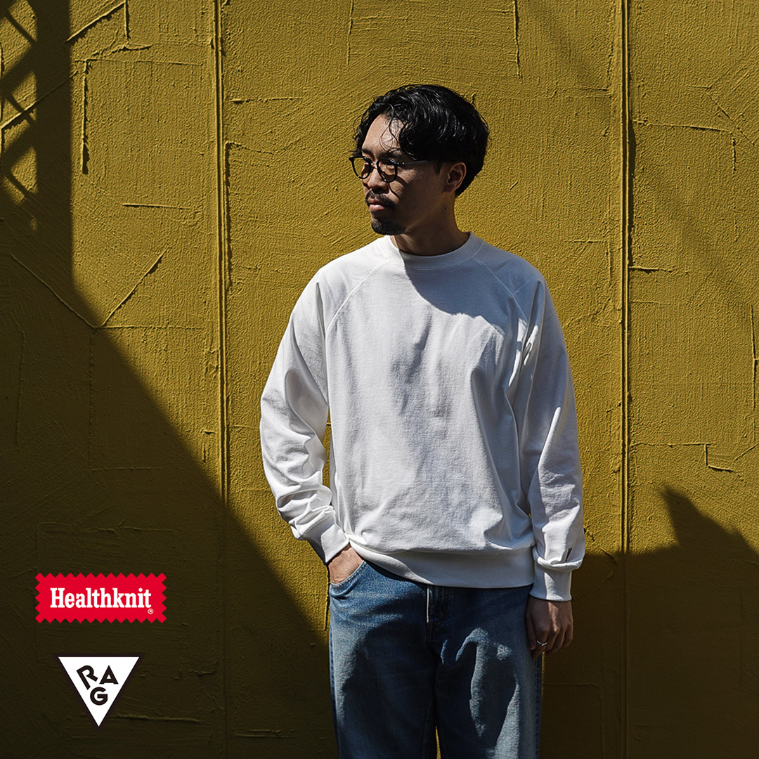 HEALTHKNIT（ヘルスニット） ×RAG 別注 ヘルスニット×ラグ 長袖クルーネック スウェッティー オープンエンド ドライジャージ |  | 08