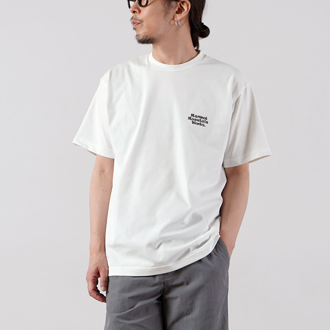 MARMOT（マーモット） MMW刺繍 Tシャツ / メンズ 半袖 吸水速乾 UVカット 抗菌消臭 | Marmot | 01