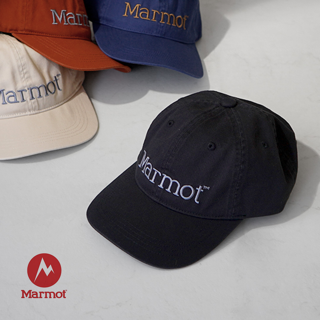 MARMOT（マーモット） ビッグロゴ キャップ / メンズ 刺繍 吸水速乾 UVカット アウトドア | Marmot