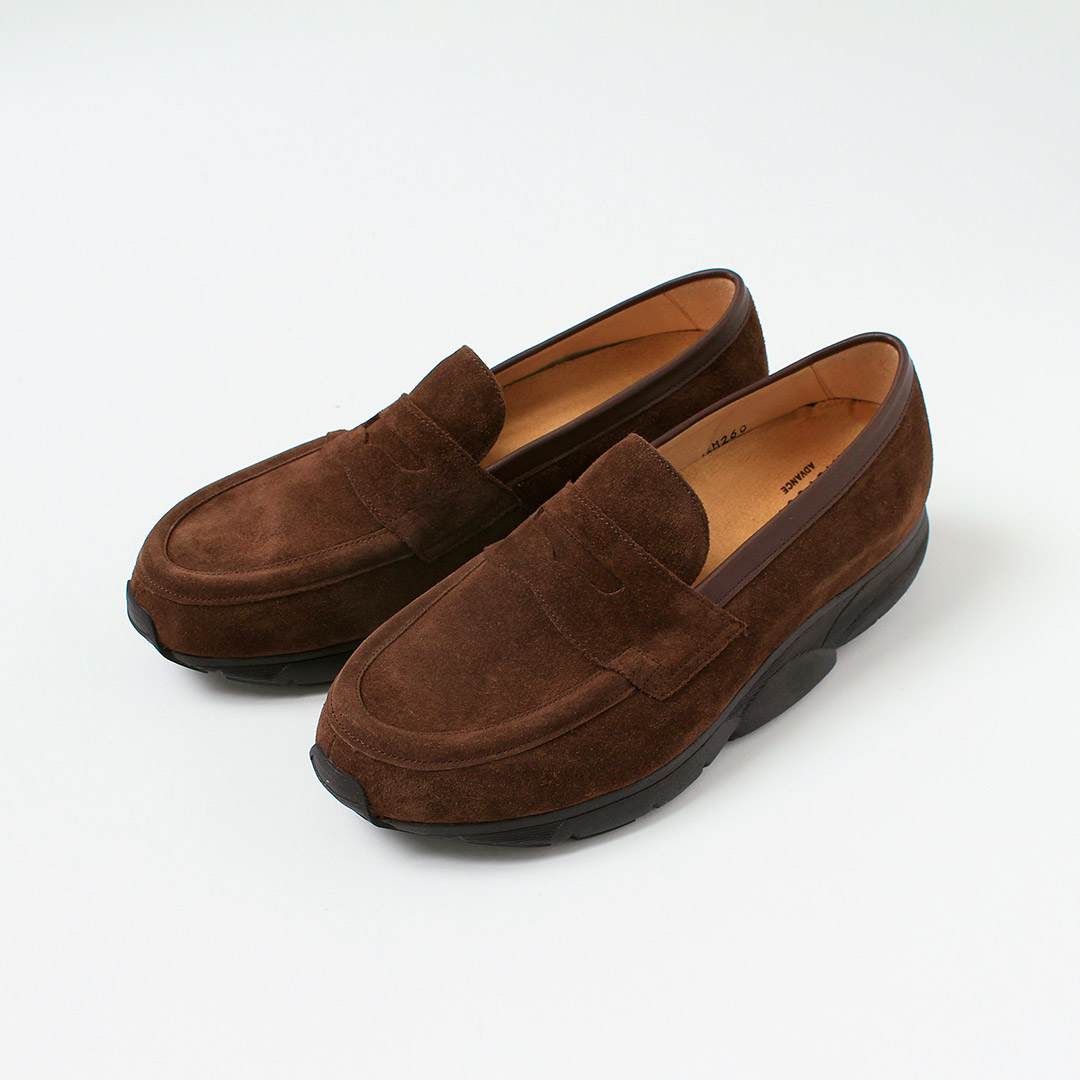 MIDFOOT（ミッドフット）スエード ローファー / メンズ 革靴 本革 リカバリーシューズ LOAFER | MID FOOT | 01