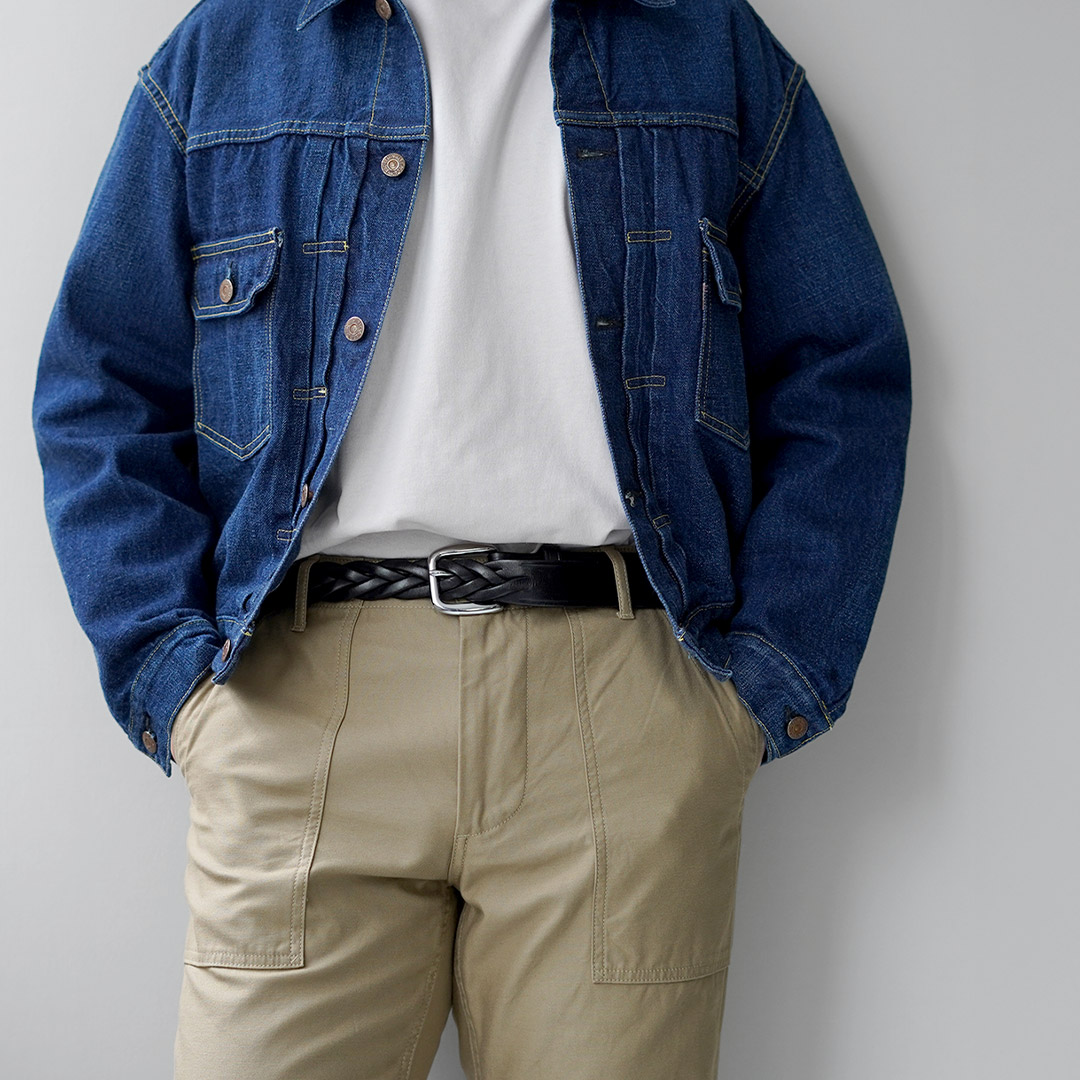 TORY LEATHER（トリーレザー） ロングチップ ブレイドベルト アメリカ製 / メンズ レディース レザー メッシュベルト 本革 | TORY LEATHER | 05