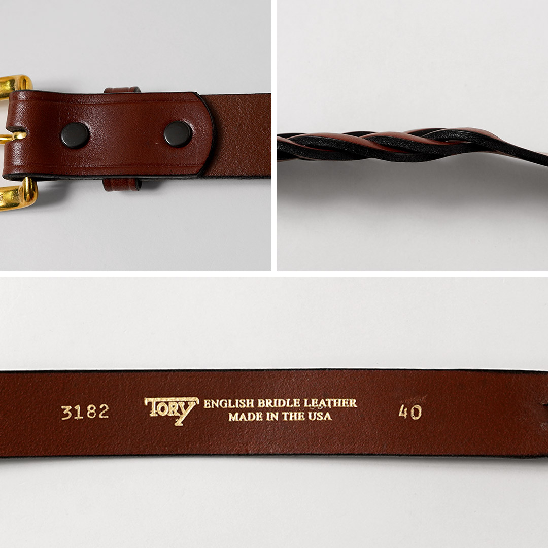 TORY LEATHER（トリーレザー） ロングチップ ブレイドベルト アメリカ製 / メンズ レディース レザー メッシュベルト 本革 | TORY LEATHER | 08
