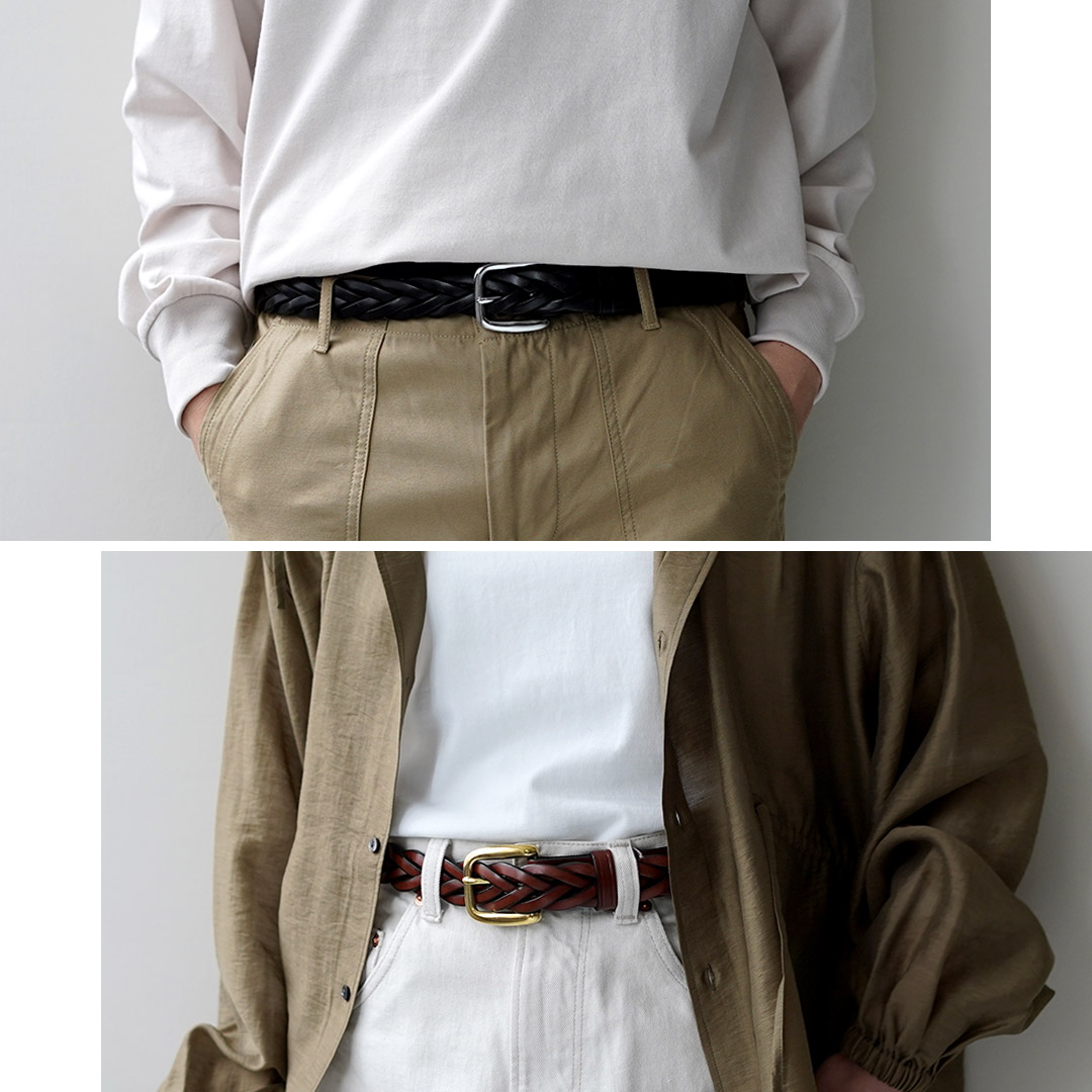 TORY LEATHER（トリーレザー） ロングチップ ブレイドベルト アメリカ製 / メンズ レディース レザー メッシュベルト 本革 | TORY LEATHER | 12