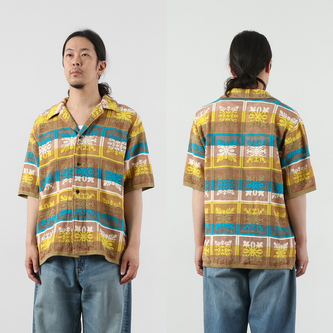 COOHEM（コーヘン） ハワイアンキルト ニットシャツ 日本製 / メンズ サマーニット 半袖 米冨 YONETOMI | Coohem | 12