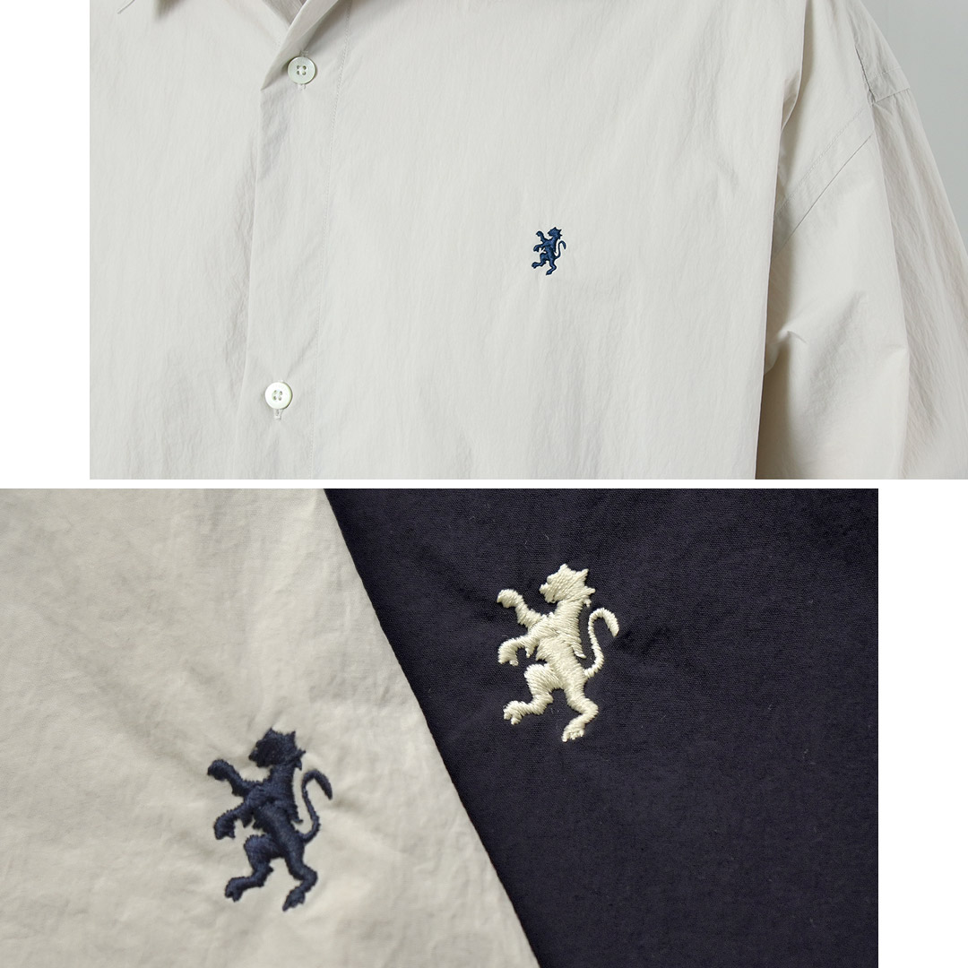 GYMPHLEX（ジムフレックス） ナイロンタスラン 長袖ギャザーシャツ / メンズ レギュラーカラー | GYMPHLEX | 10