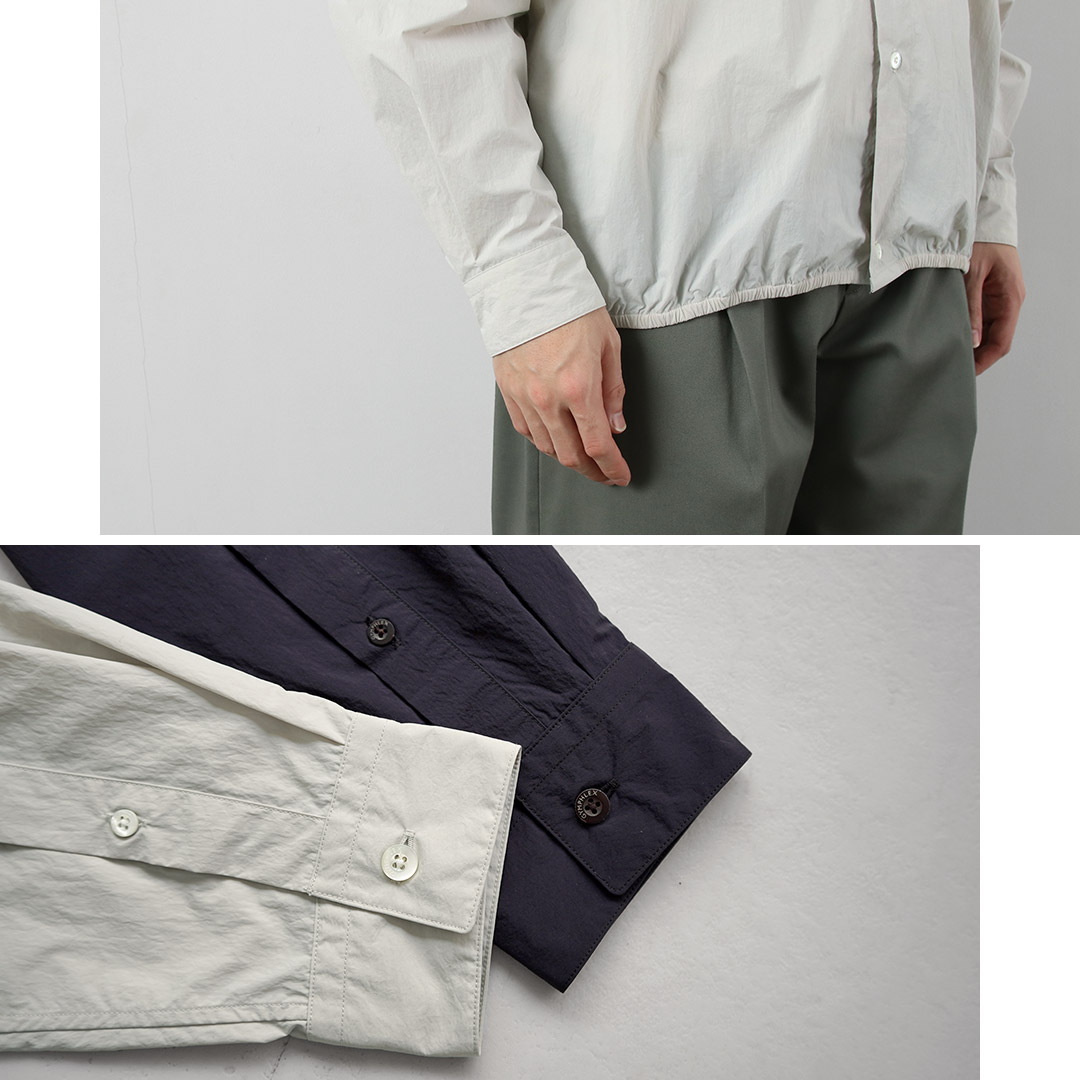 GYMPHLEX（ジムフレックス） ナイロンタスラン 長袖ギャザーシャツ / メンズ レギュラーカラー | GYMPHLEX | 11