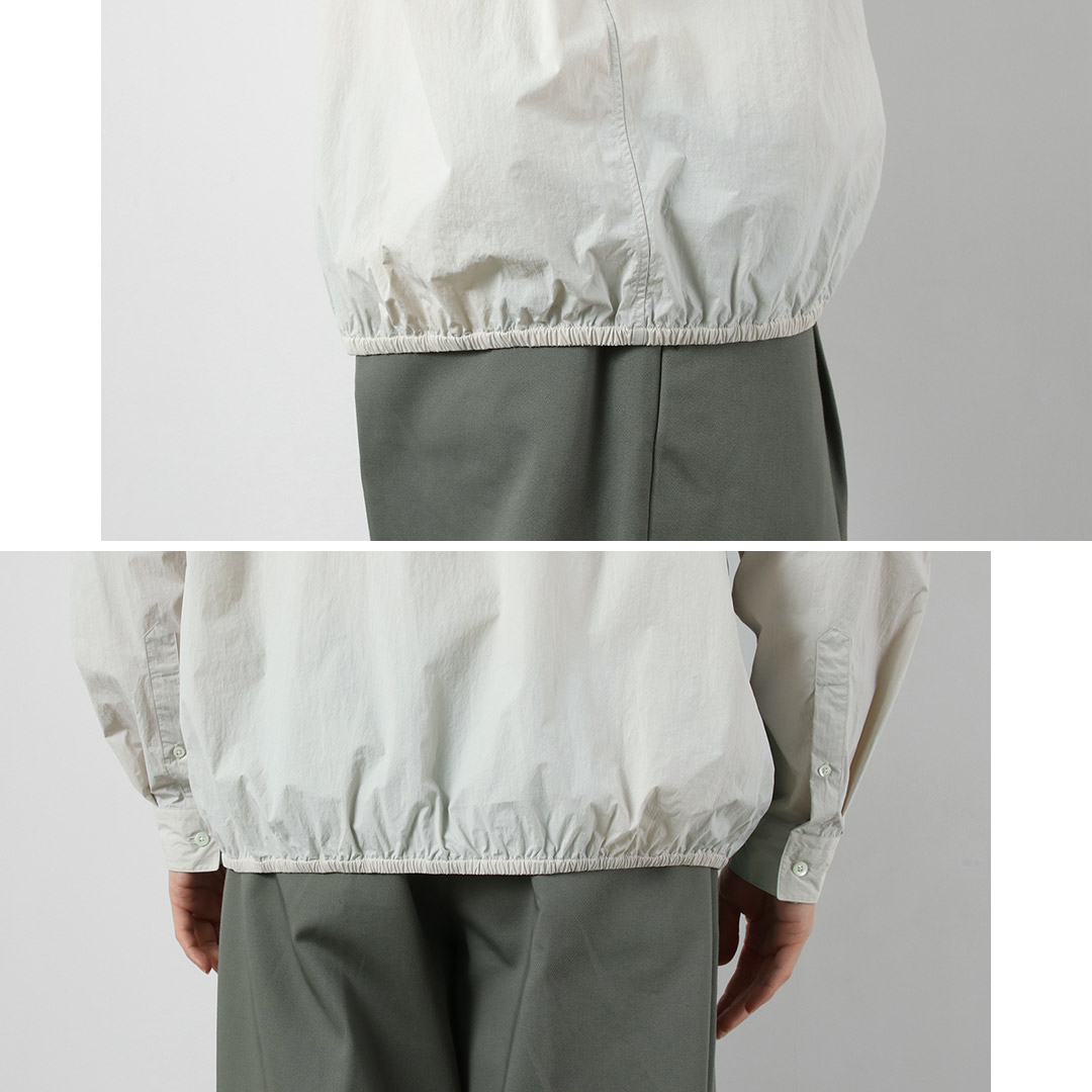 GYMPHLEX（ジムフレックス） ナイロンタスラン 長袖ギャザーシャツ / メンズ レギュラーカラー | GYMPHLEX | 12