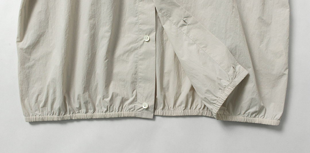 GYMPHLEX（ジムフレックス） ナイロンタスラン 長袖ギャザーシャツ / メンズ レギュラーカラー | GYMPHLEX | 15