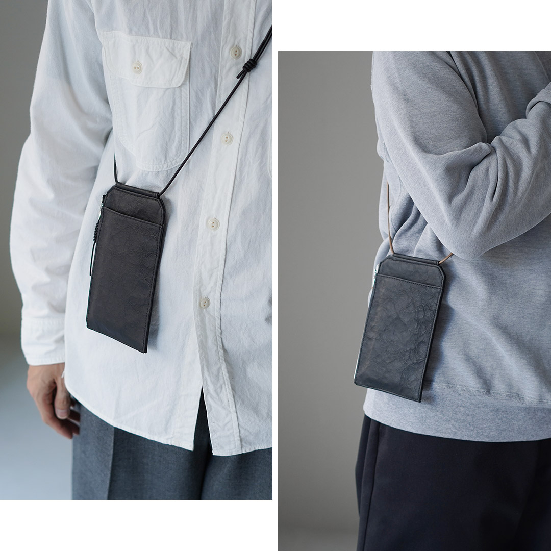 SENTI（センティ） ダイニーマレザー トラベルショルダーバッグ