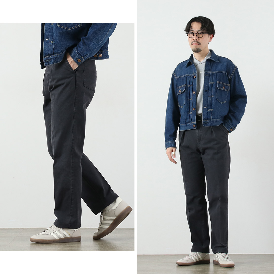 BARNSTORMER（バーンストーマー） 1プリーツ フレンチワーカーズ パンツ 日本製 / メンズ チノパン ドレスチノ トラウザー |  | 06