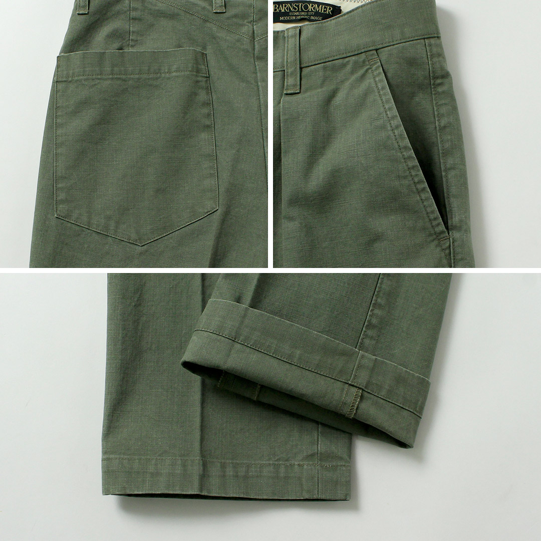 BARNSTORMER（バーンストーマー） 1プリーツ フレンチワーカーズ パンツ 日本製 / メンズ チノパン ドレスチノ トラウザー |  | 16