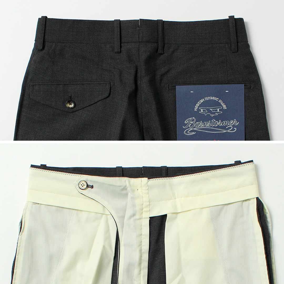 BARNSTORMER（バーンストーマー） トロピカルトラウザー スラックス 日本製 / メンズ サマーウール |  | 19