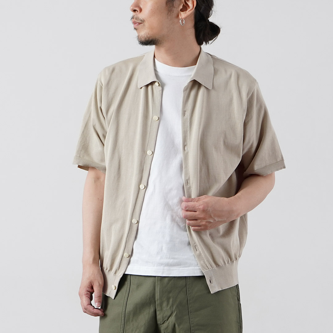 RYE TENDER（ライテンダー） テトン コットンニット半袖シャツ / メンズ サマーニット | RYE TENDER | 01