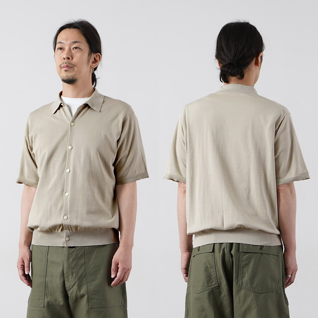 RYE TENDER（ライテンダー） テトン コットンニット半袖シャツ / メンズ サマーニット | RYE TENDER | 14