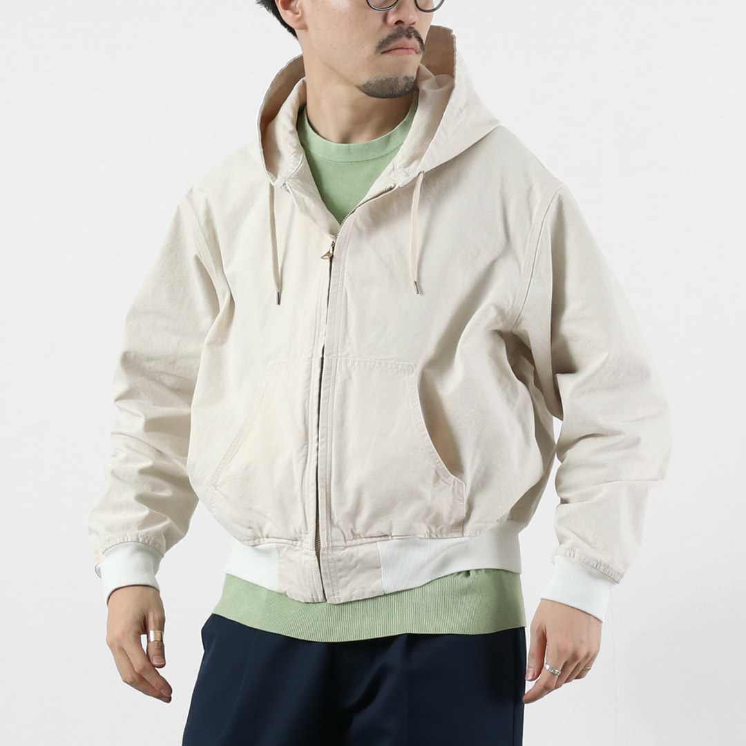 REMI RELIEF（レミレリーフ） ミルスペック ダック フードジップジャケット 日本製 / ダック生地 ヴィンテージ加工 | REMI RELIEF | 01