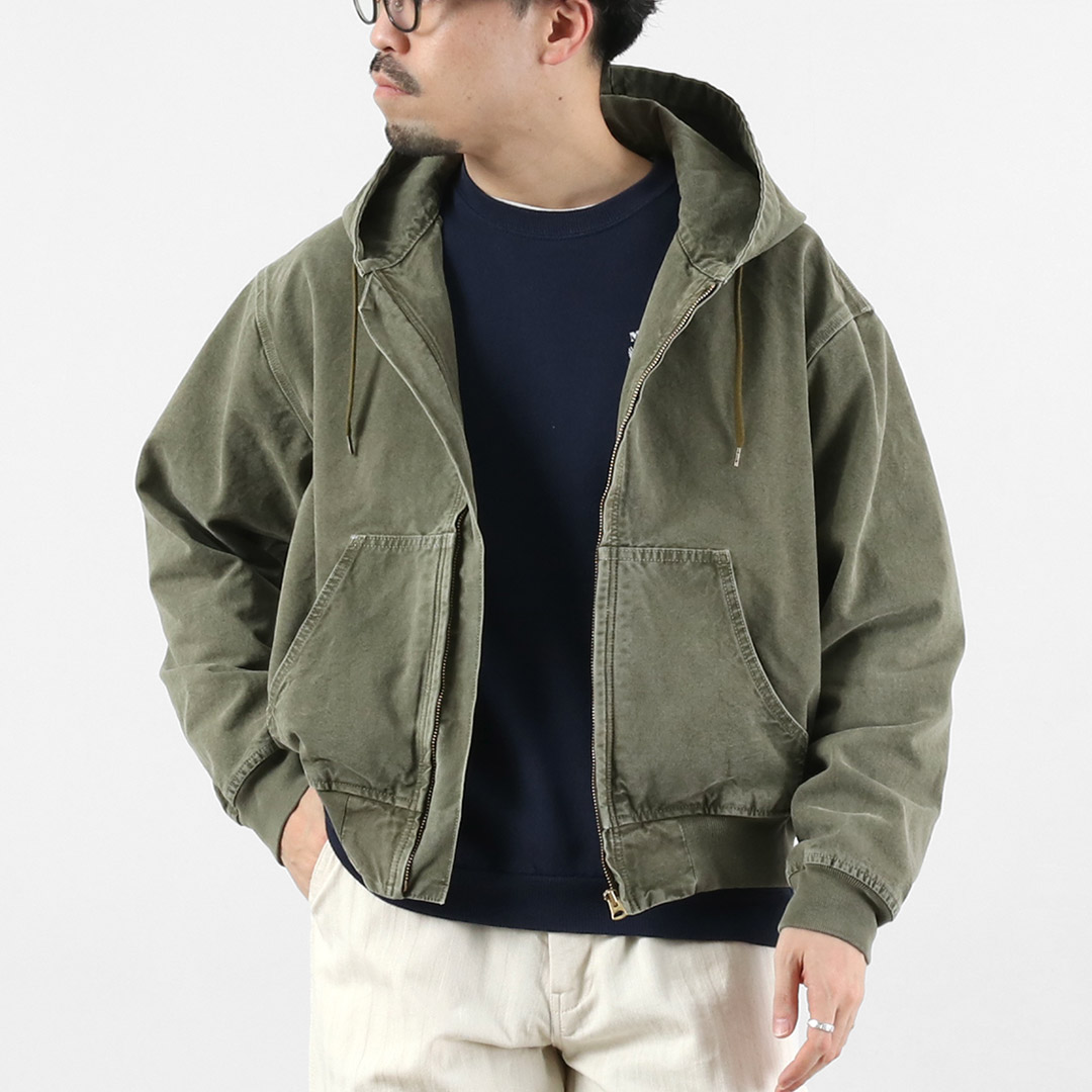 REMI RELIEF（レミレリーフ） ミルスペック ダック フードジップジャケット 日本製 / ダック生地 ヴィンテージ加工 | REMI RELIEF | 02