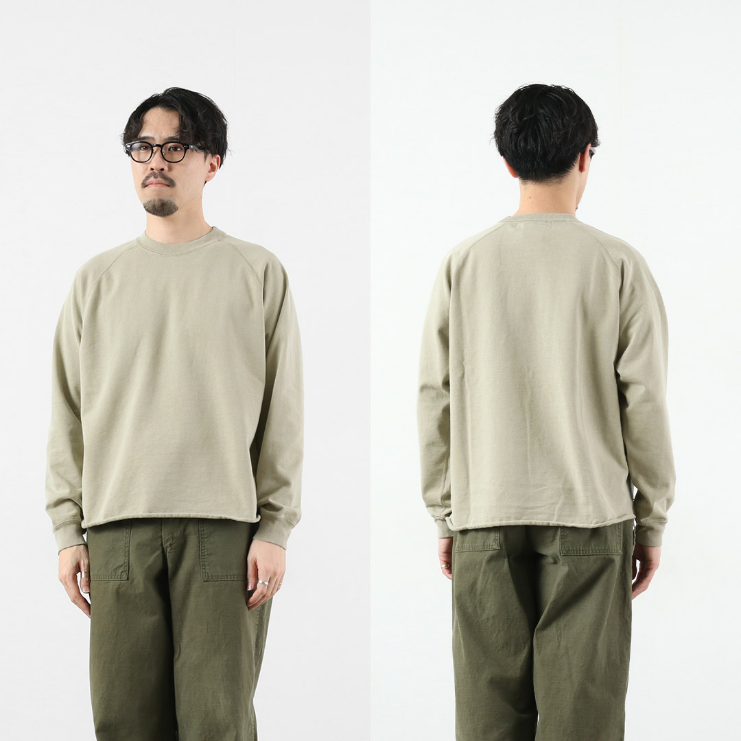 REMI RELIEF（レミレリーフ） SP加工スーピマ裏毛ラグランクルー スウェット 日本製 / メンズ | REMI RELIEF | 14