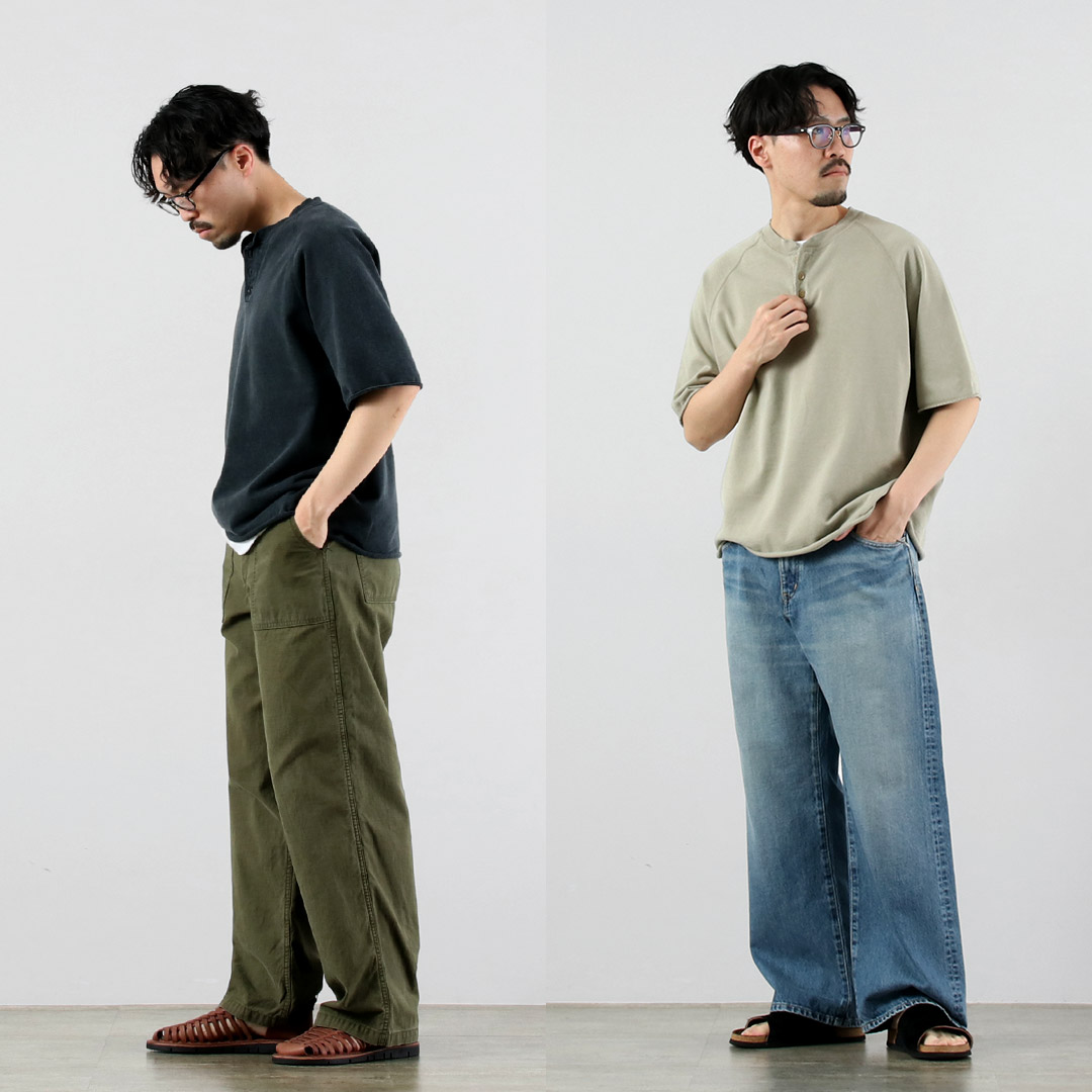 REMI RELIEF（レミレリーフ） スーピマ裏毛ヘンリーネックS/Sクルー 日本製 / メンズ 半袖 スペシャル加工 |  | 08