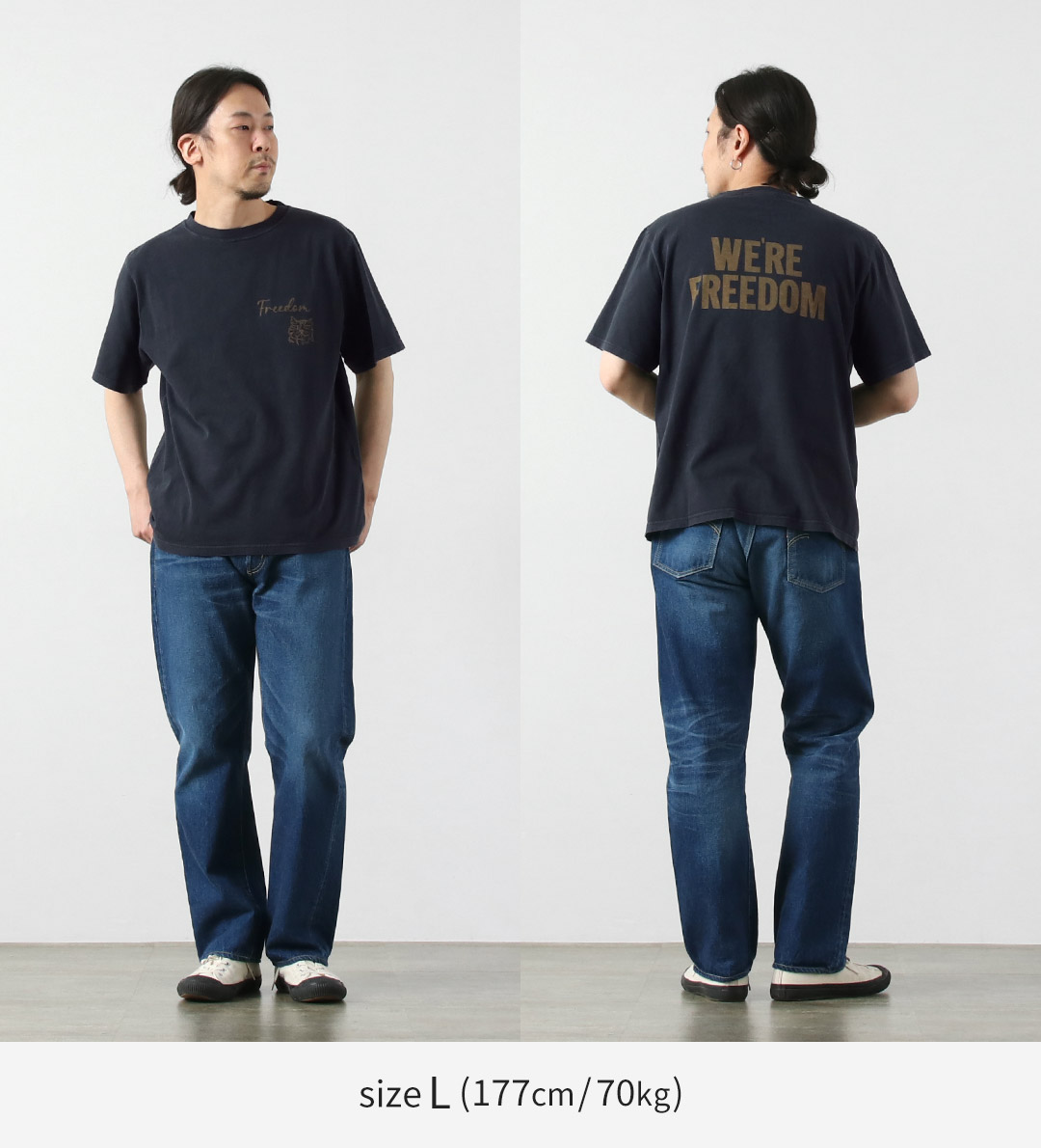 REMI RELIEF（レミレリーフ） HARD SP加工20/-天竺レギュラーTシャツ(FREEDOM) 日本製 / 半袖 メンズ | REMI RELIEF | 06
