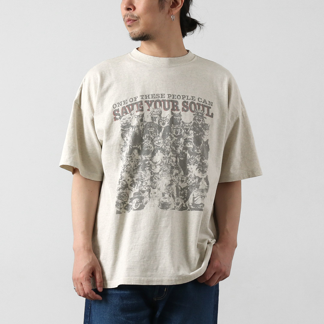 REMI RELIEF（レミレリーフ） HARD SP加工20/-天竺BIGサイズTシャツ(SAVE YOUR SOUL) 日本製 / 半袖 メンズ | REMI RELIEF | 02