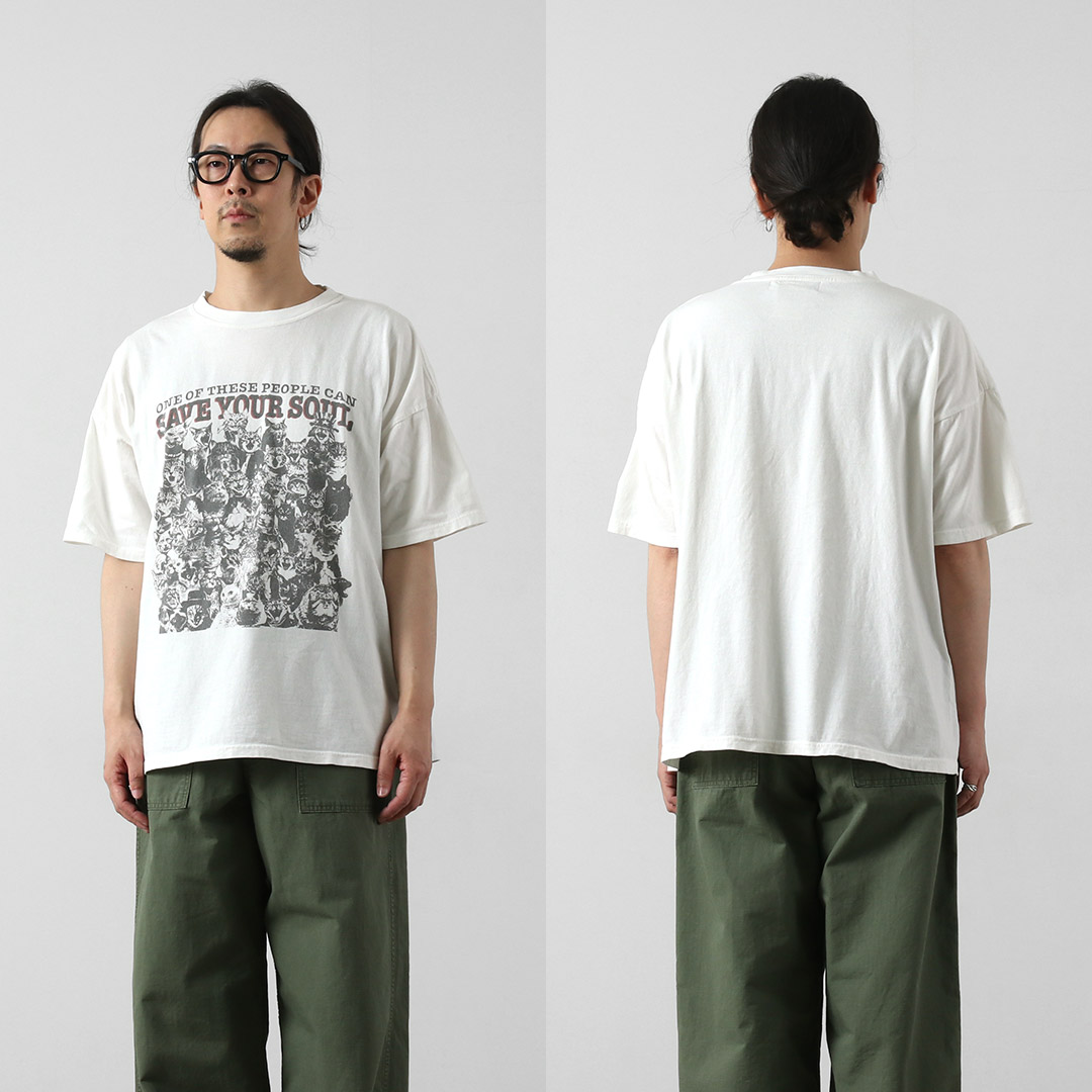 REMI RELIEF（レミレリーフ） HARD SP加工20/-天竺BIGサイズTシャツ(SAVE YOUR SOUL) 日本製 / 半袖 メンズ | REMI RELIEF | 14