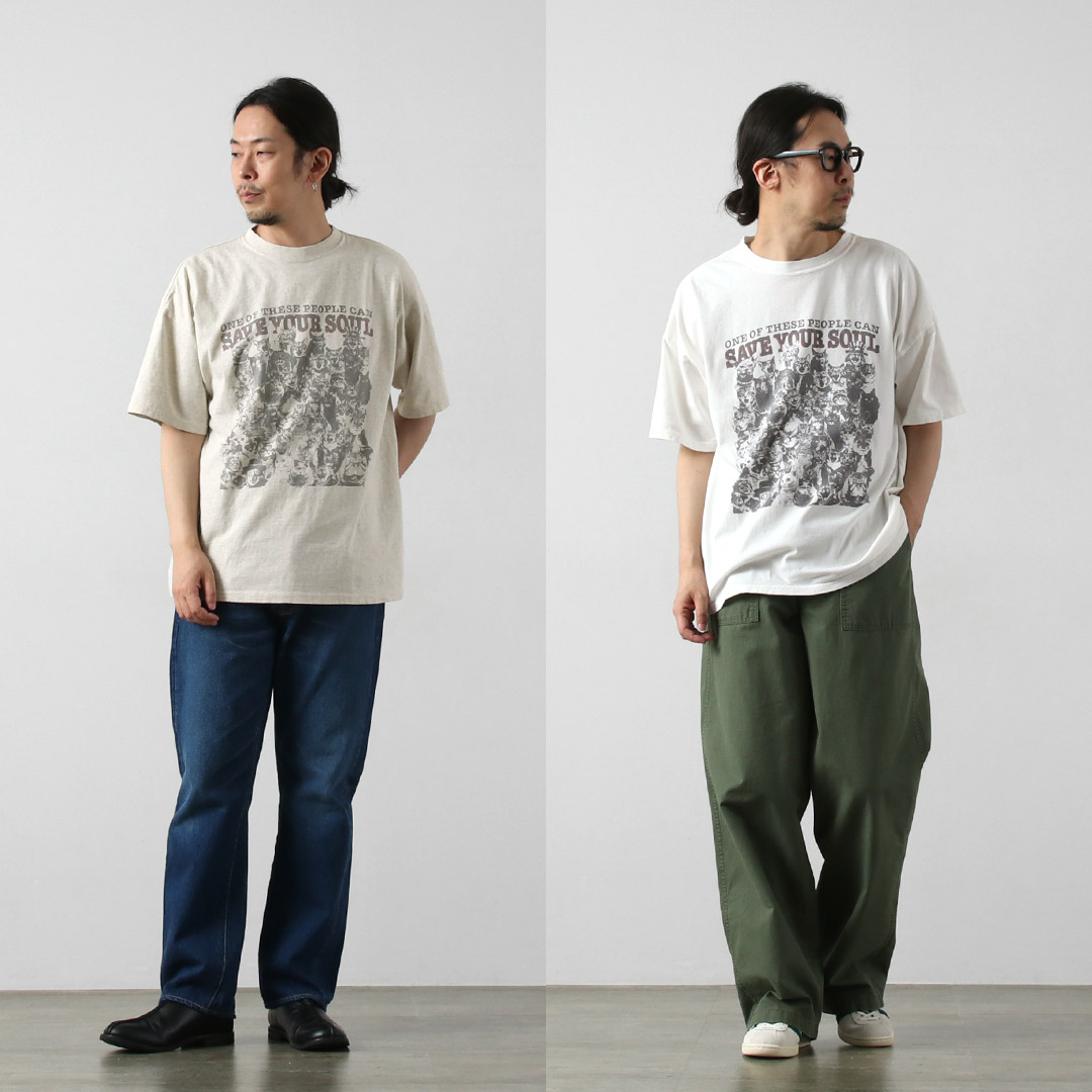 REMI RELIEF（レミレリーフ） HARD SP加工20/-天竺BIGサイズTシャツ(SAVE YOUR SOUL) 日本製 / 半袖 メンズ | REMI RELIEF | 07