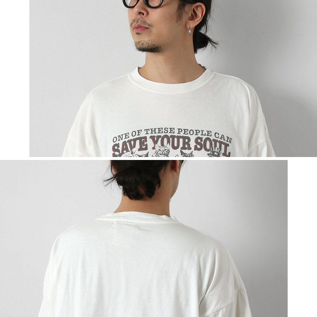REMI RELIEF（レミレリーフ） HARD SP加工20/-天竺BIGサイズTシャツ(SAVE YOUR SOUL) 日本製 / 半袖 メンズ | REMI RELIEF | 11