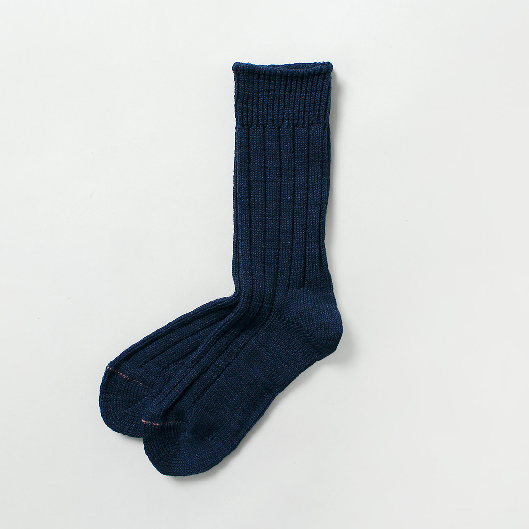 ROTOTO（ロトト） オーガニックコットン インディゴ トーン ソックス 日本製 / メンズ レディース ユニセックス 靴下 | ROTOTO | 03