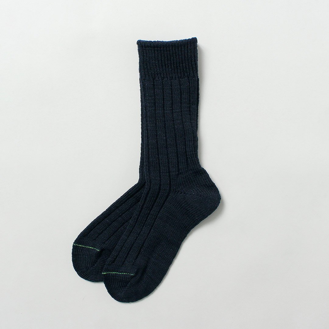 ROTOTO（ロトト） オーガニックコットン インディゴ トーン ソックス 日本製 / メンズ レディース ユニセックス 靴下 | ROTOTO | 04
