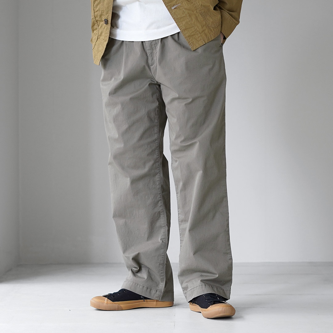 FOB FACTORY（F.O.Bファクトリー） F0549 ストレッチツイル イージーパンツ / メンズ コットン ウエストゴム 日本製 | FOB FACTORY | 01